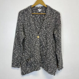 J. Jill Marled Single Button Cardigan Sweater